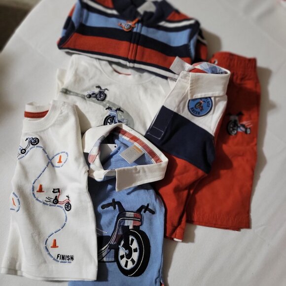 Gymboree Junior Racer NWT 3-6 month Shirts & jersey lined pants Set. Mixed Z24 - Picture 1 of 7